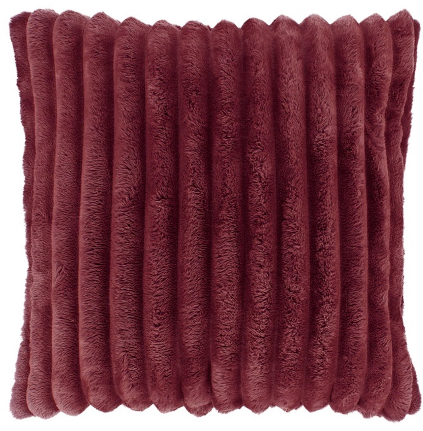 Unique Living Sierkussen Lex - burgundy - 50x50cm Rood
