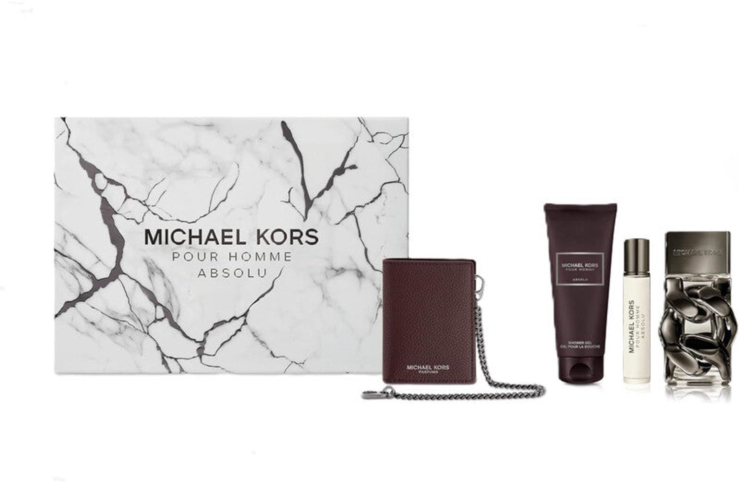 Michael Kors Pour Homme Absolu 100ml Edp + 10ml Edp Spray + Showergel 100ml + Card Holder Geschenkset