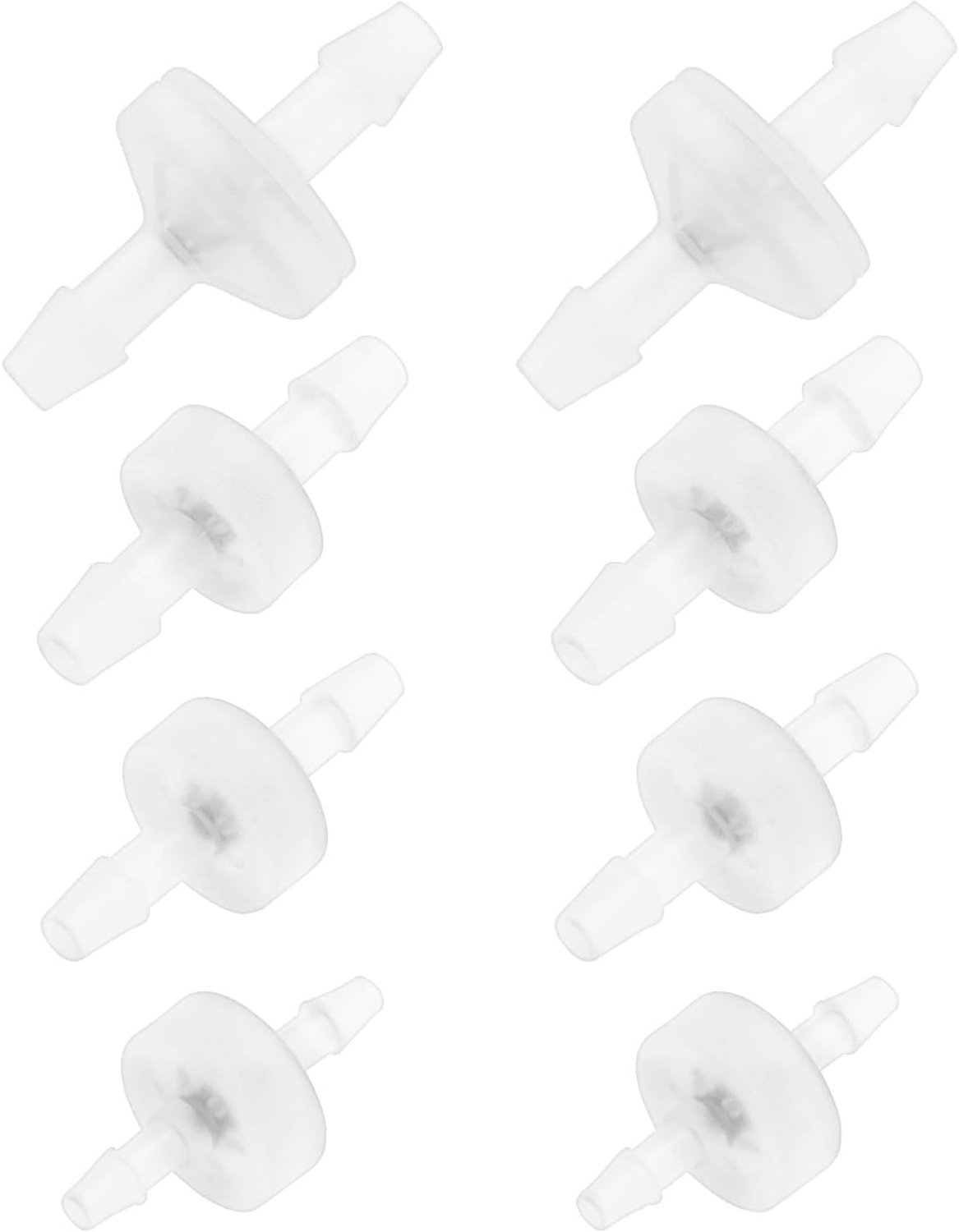 8 Stuks Plastic Terugslagkleppen Set 3-6mm voor Vloeistof & Lucht