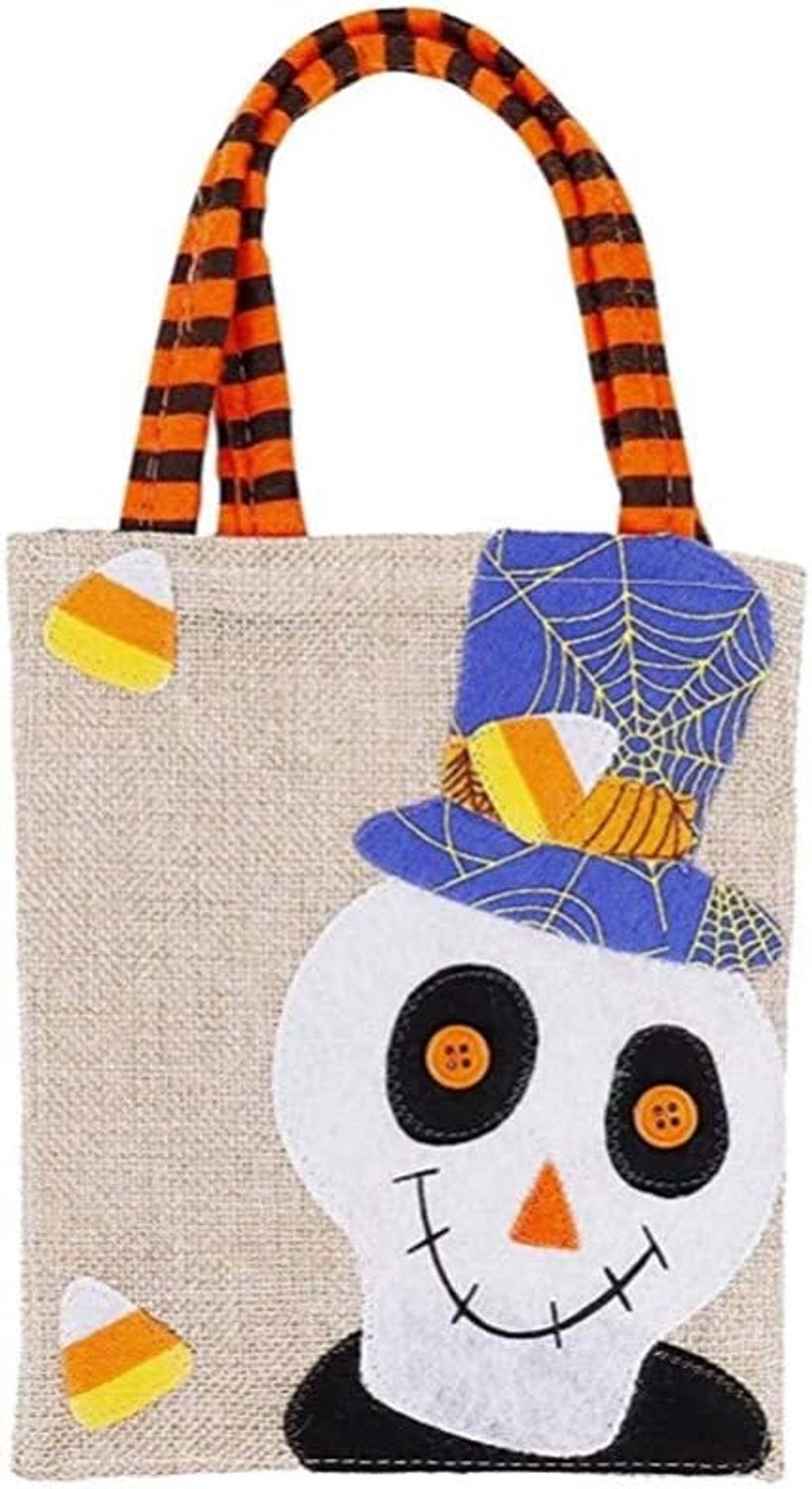 Halloween-snoepzak 15,5 × 18,5 × 4 cm - Cadeauzakje voor kinderen - Schattige cartoonontwerpen - Vemera