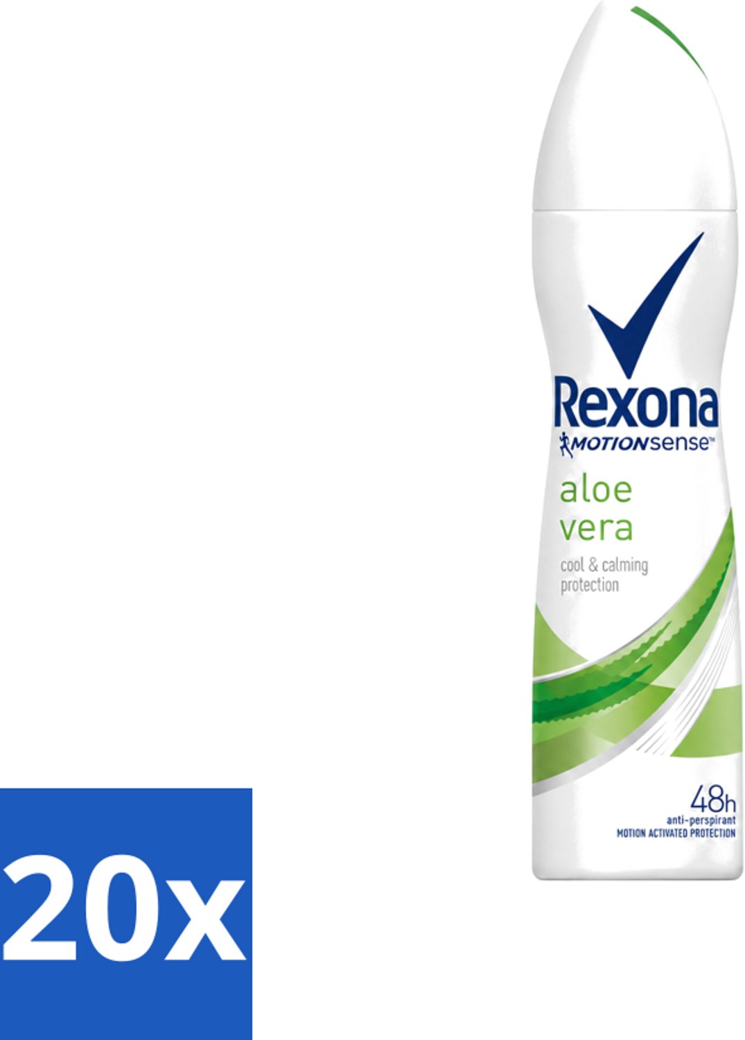 20 x Rexona - Fresh Aloe Vera - Deodorant Spray - 150 ml - Voordeelverpakking - 20 stuks