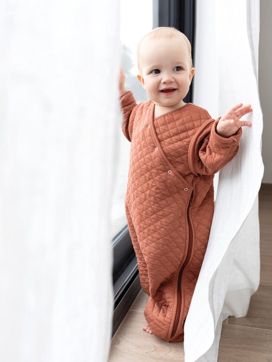 BEMINI Babyslaapzak - MAGIC BAG 4-12m - TOG 1.5 - Gewatteerd comfort - Brick — afbeelding 5