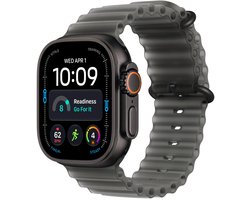 Apple Watch Ultra 4 - Wifi + 5G - 49 mm - Zwart titanium - Ocean-bandje