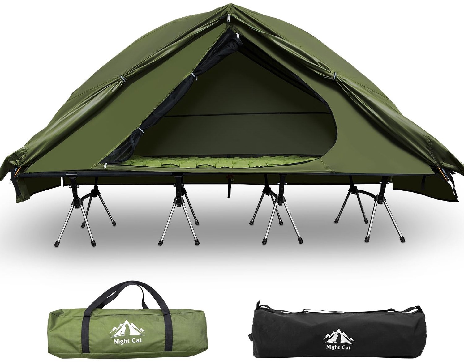Boven de Grond Tent voor 1 Persoon met Campingbed