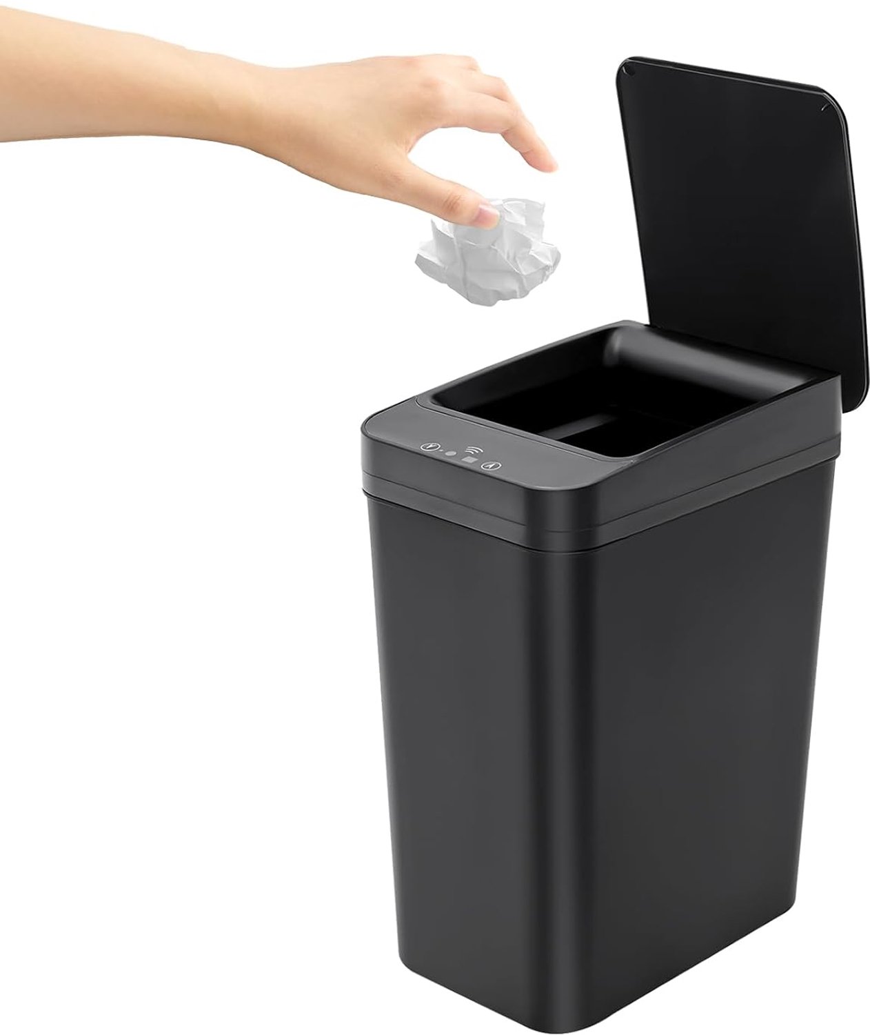 Vuilnisemmer, automatische vuilnisemmer, intelligente vuilnisemmer, bewegingssensor, vuilnisbak, ingebouwde infraroodsensor, voor keuken, woonkamer, werkkamer, slaapkamer, badkamer