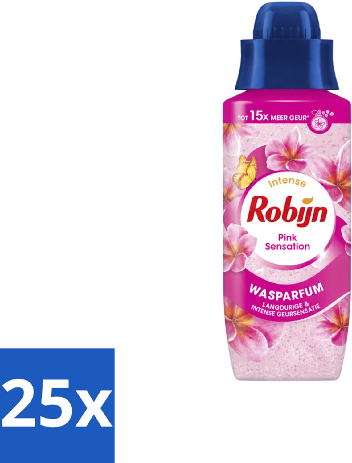 25 x Robijn – Wasparfum – Intense Pink Sensation – 342 ml - Voordeelverpakking - 25 stuks