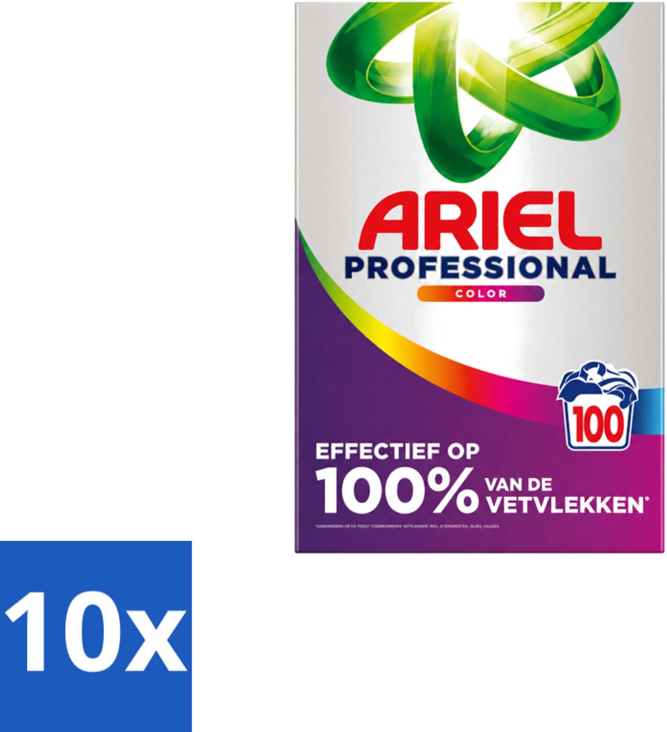 10 x Ariel – Waspoeder – Professional Color – 100 wasbeurten - 5,5 kg - Voordeelverpakking - 10 stuks