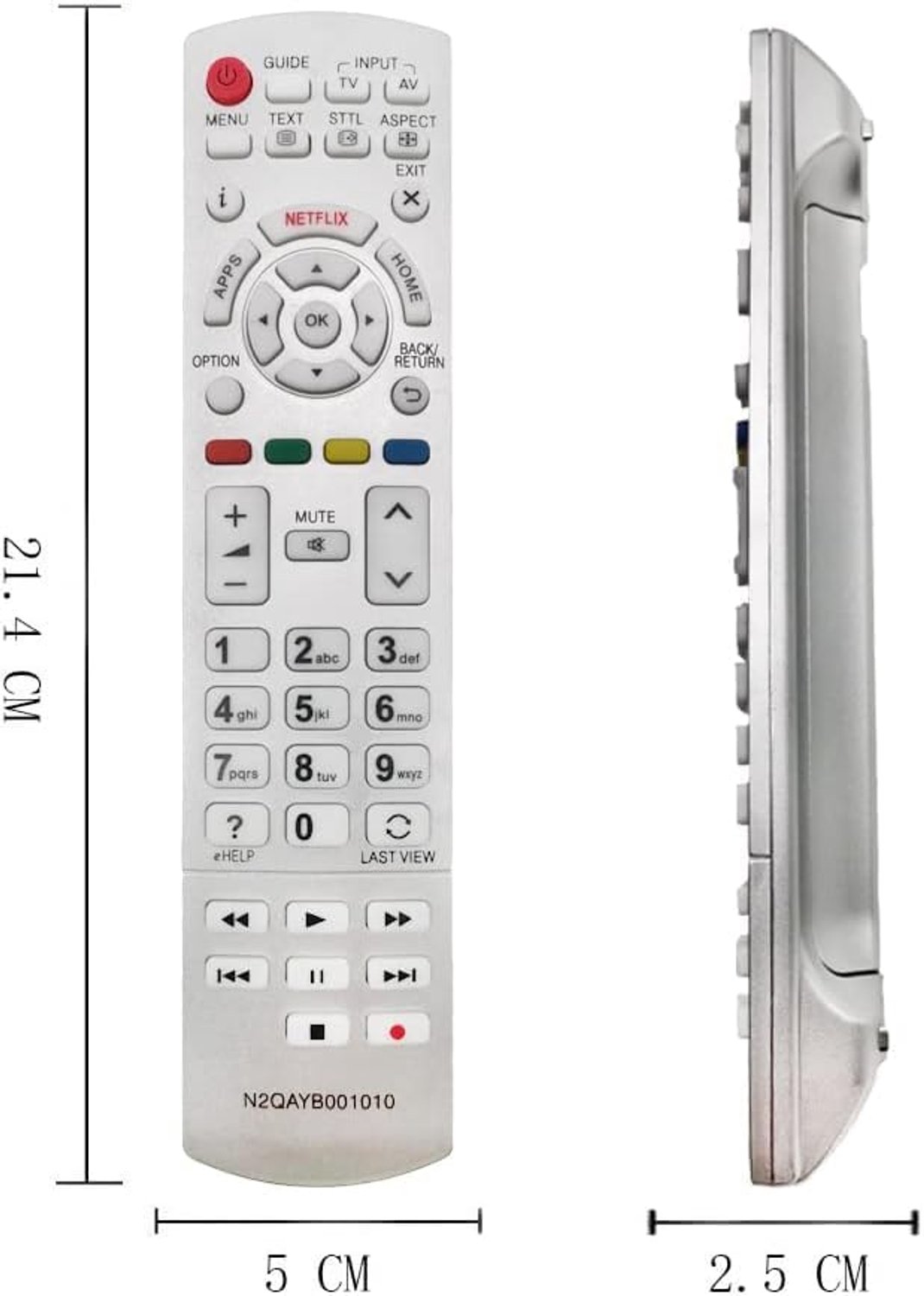 Afstandsbediening voor Panasonic N2QAYB001010 LCD televisie tv voor Panasonic