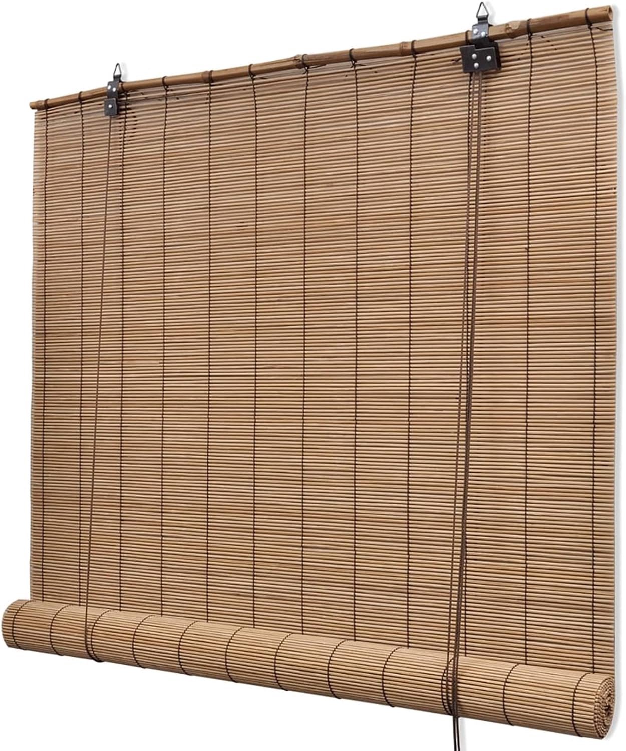 Rolgordijnen van bamboe, 140 x 160 cm, retro rolgordijnen, vouwgordijnen, verduisteringsrolgordijnen, zonwerend gordijn, decoratief gordijn, voor binnen/buiten