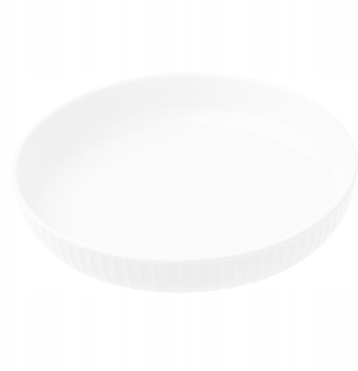 Diepe Porseleinen Soeptafel 21 cm - Elegant Wit met Gekartelde Rand