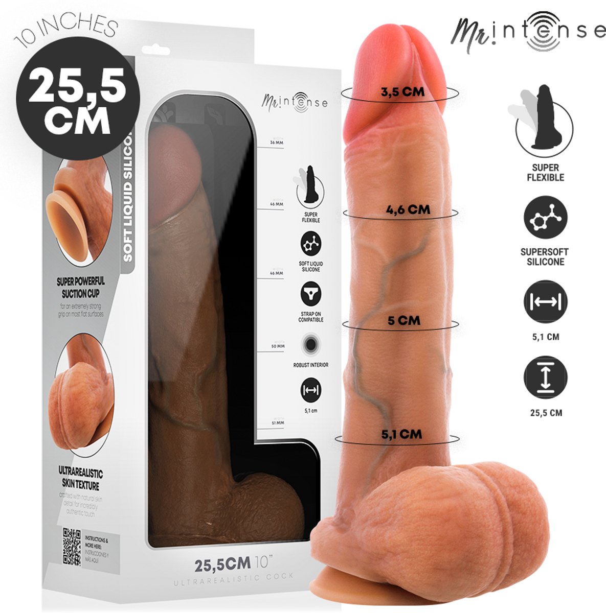 Gary XL Ultra-Realistische Siliconen Dildo met Testikels