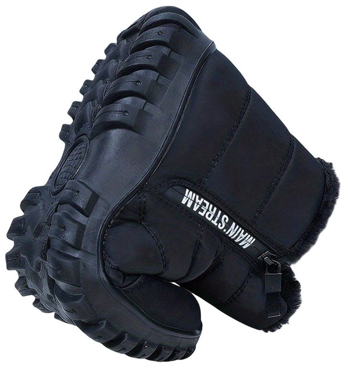 Currero Snowboots Heren Sneeuwlaarzen Heren Winterlaarzen Gevoerde Winterschoenen Waterdicht Antislip Zool Warm Gevoerd Wandellaarzen Winter Koffiekleur