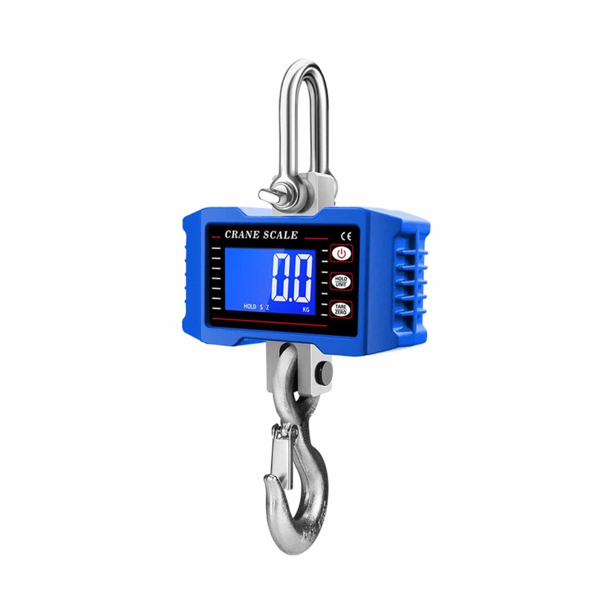 2000kg Digitale Kraanweegschaal - Zware Hangweegschaal met LCD-scherm, Werkt op Batterijen