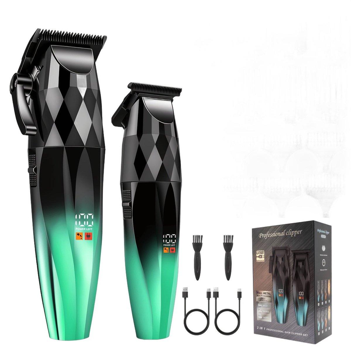 Currero Foil Shaver - Scheerapparaat Mannen - Hoofd Scheerapparaat - Head Shaver - Tondeuse met Trimmer - Lichaam en Baard - Oplaadbaar