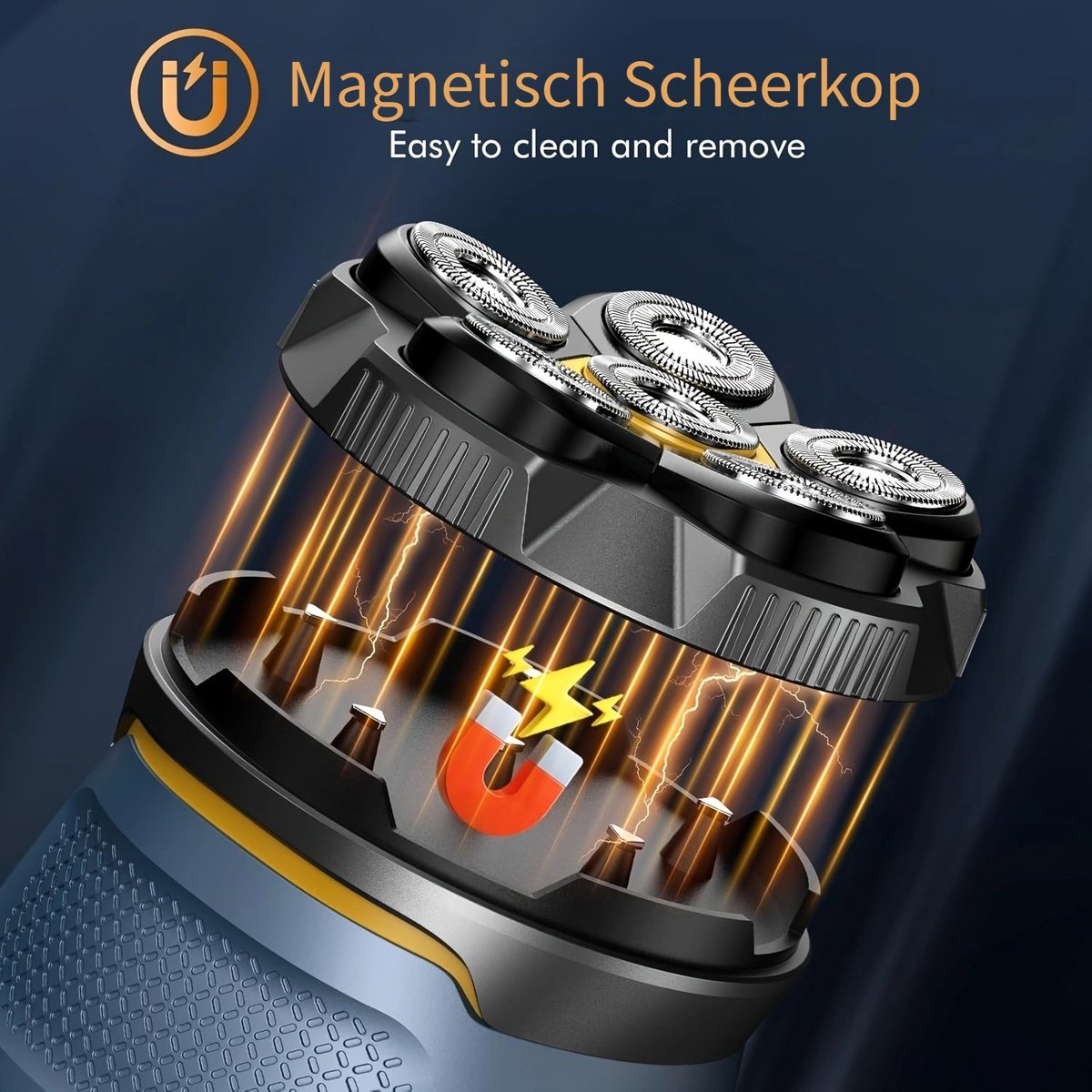 Currero Foil Shaver - Scheerapparaat Mannen - Hoofd Scheerapparaat - Head Shaver - Tondeuse met Trimmer - Lichaam en Baard - Oplaadbaar