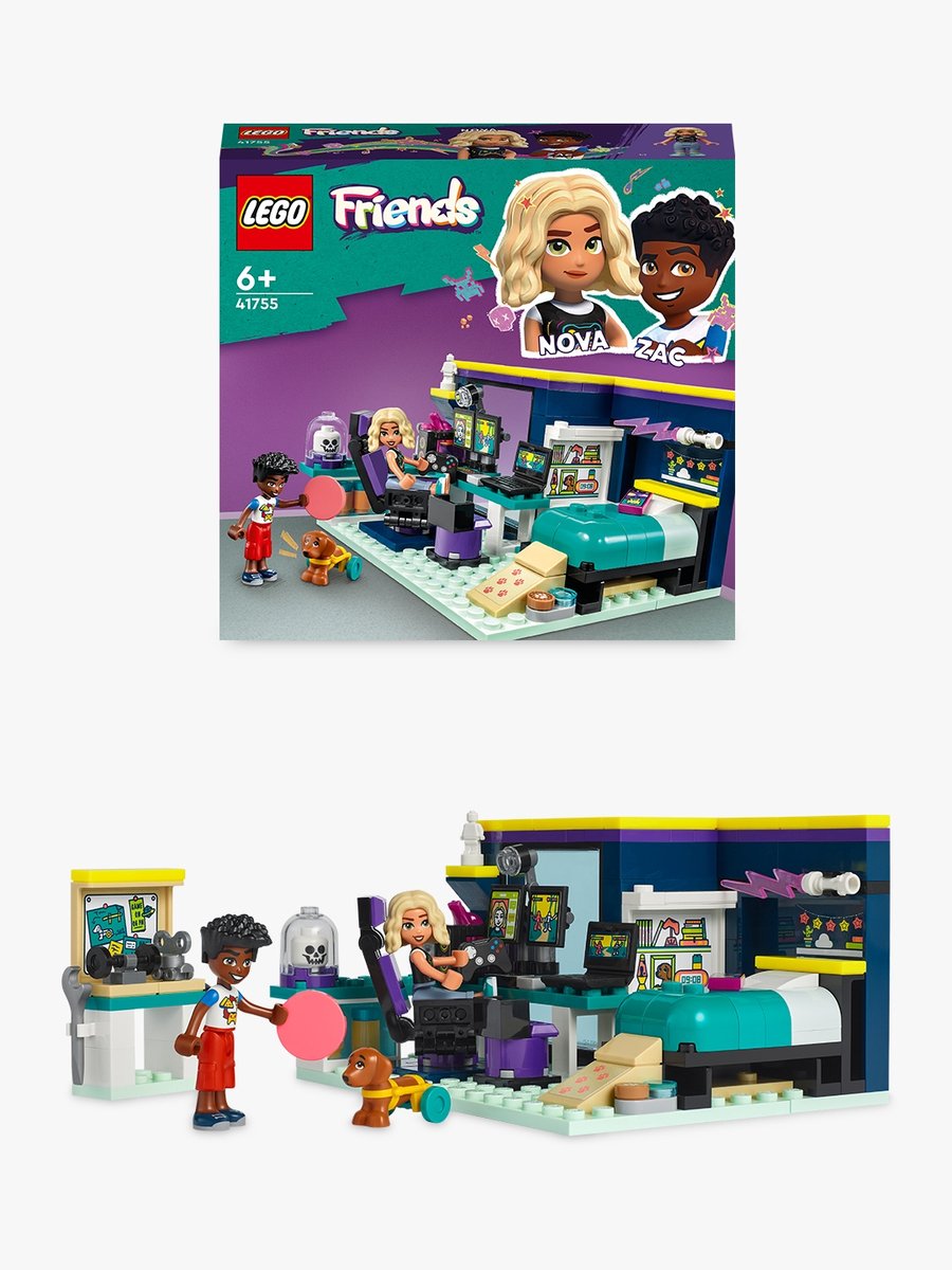 Bol.com LEGO 41755 Friends Nova's kamer Speelgoed Set met Minipoppetjes en Huisdier aanbieding