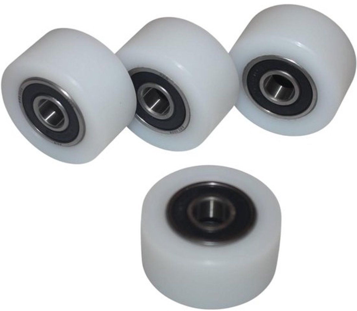 Nylon Wielen - Rollers Polyamide Wielen - Schuifdeuren Gebruiken - Zelfsmerend Materiaal - 40 mm Diameter - Crème
