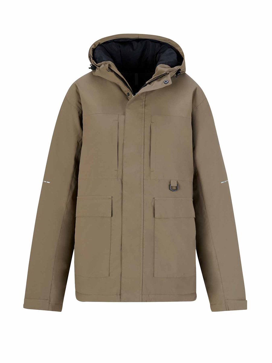BJØRNSON Regenjas / Winterjas Heren - Waterdicht - Maat 2XL- Taupe
