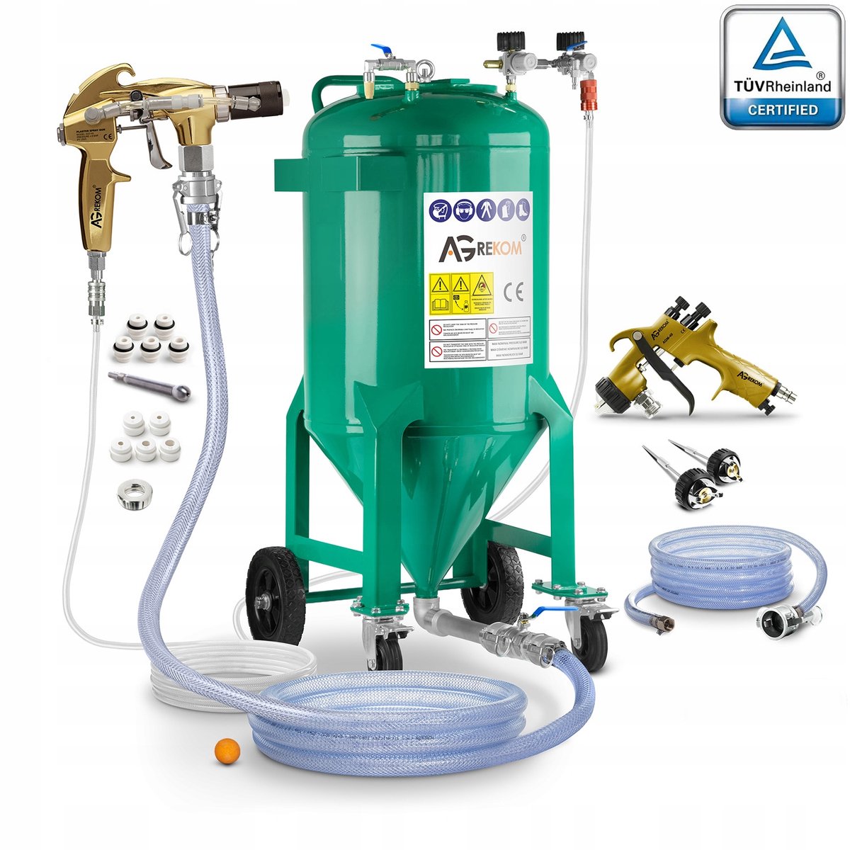 Professionele Spuitmachine voor Pleister, Gips en Verf - 110L