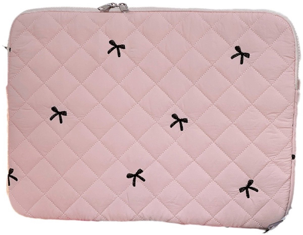 15/15,6 inch Laptophoes - Laptop beschermhoes - Laptop Sleeve - Zachte beschermende voering en ritssluiting - Geschikt voor 15,6-inch laptops en tablets - roze