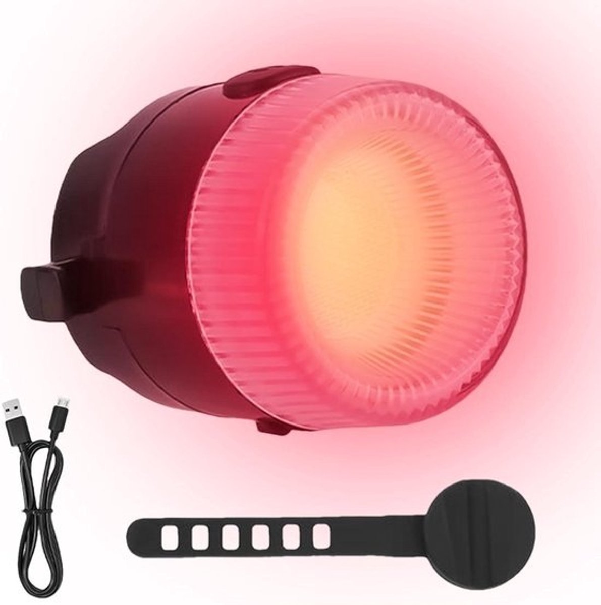 Fiets Achterlicht - LED Fietslamp - Veilig Fietsen - Ultrahelder Licht - Compact Ontwerp - Zwart