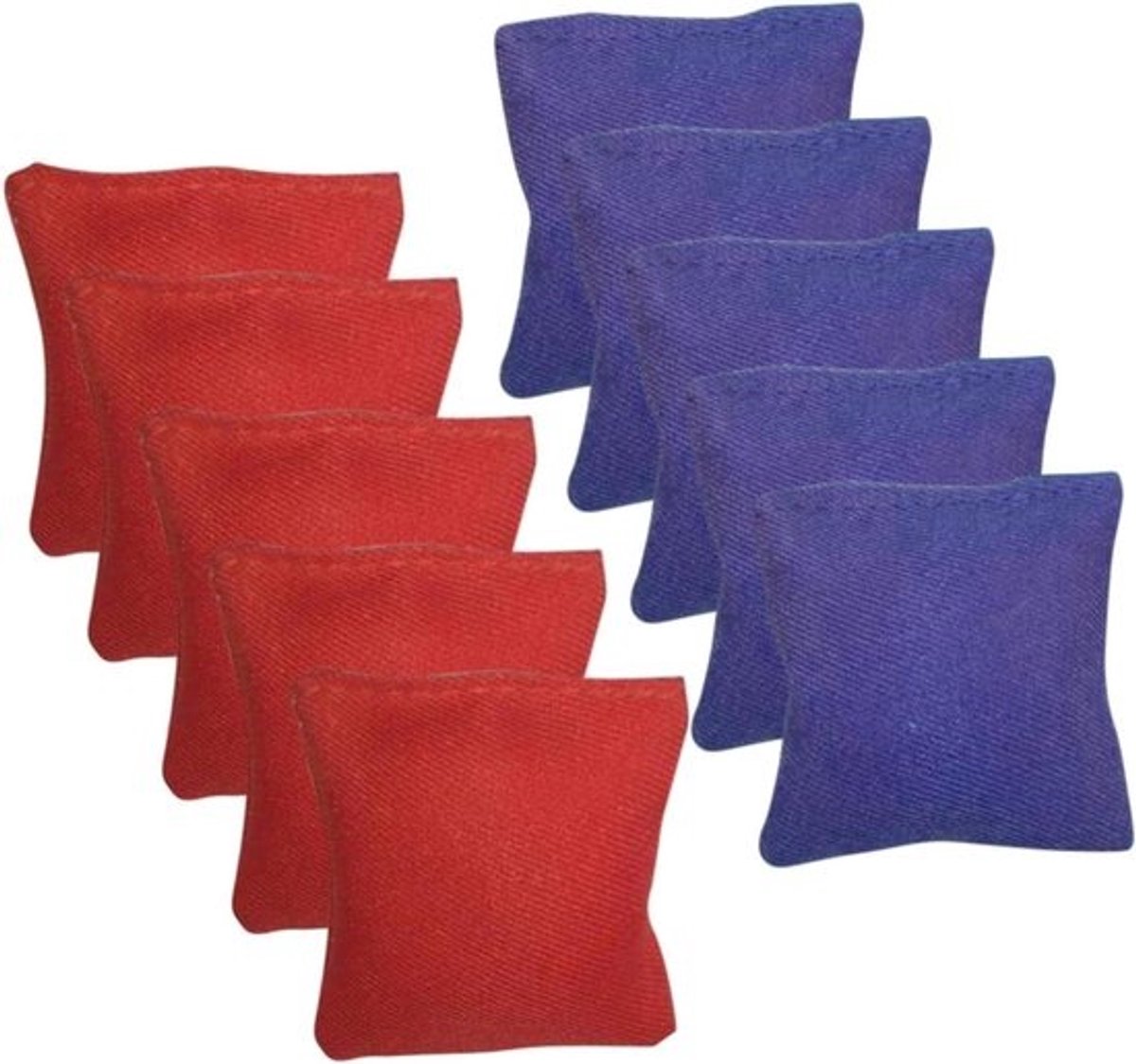 Cornhole Bean Bags - Gooizakken Tosszakken - Outdoor Spel - Duurzaam Canvas - 7x8 CM - Rood Blauw