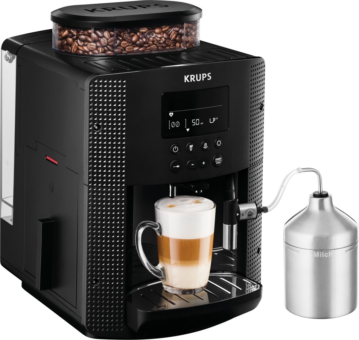 Bol.com Krups Essential EA8150 - Volautomatische Espressomachine - Thermoblock-systeem - Personaliseren en Favorieten Opslaan - ... aanbieding