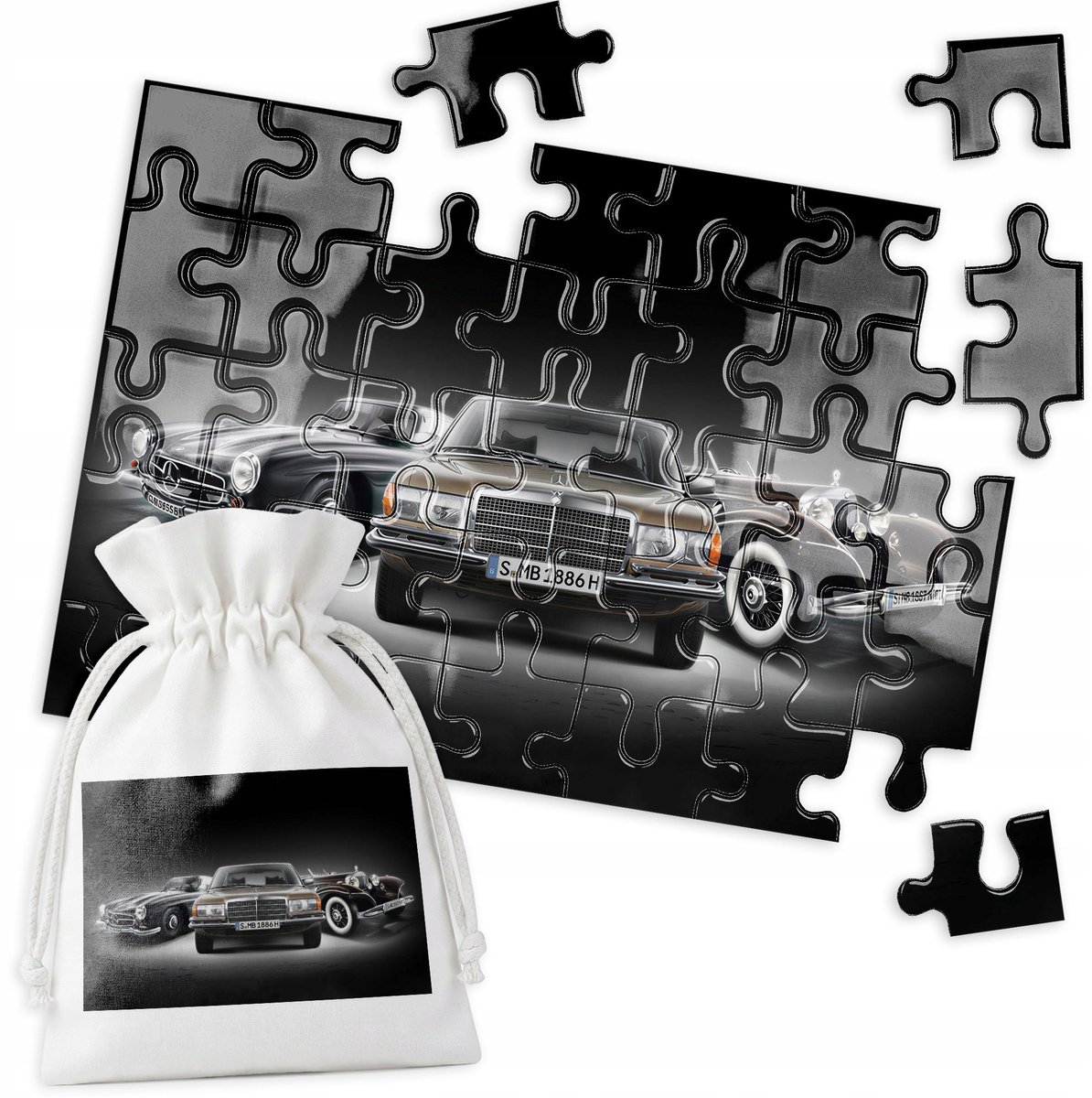 35-delige Puzzel: Klassieke Mercedes Benz Auto