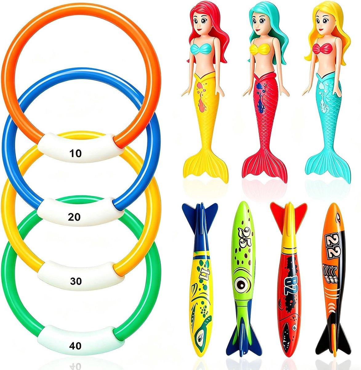 Duik Speelgoed Set voor Kinderen - Onderwater Avontuur met Duikfiguren, Snorkel en Accessoires