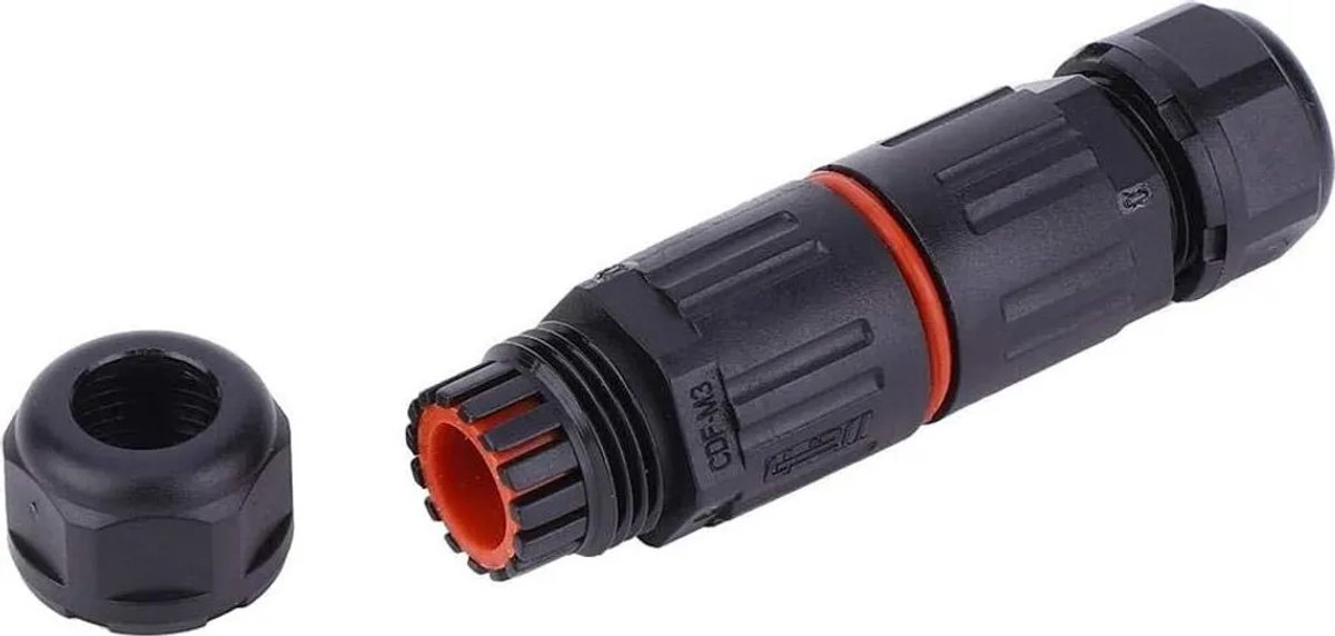 Image of 10 IP68 waterdichte kabelconnectoren, 3-polige waterdichte stopcontacten, Geschikt voor buitengebruik, waterdichte draadconnectoren