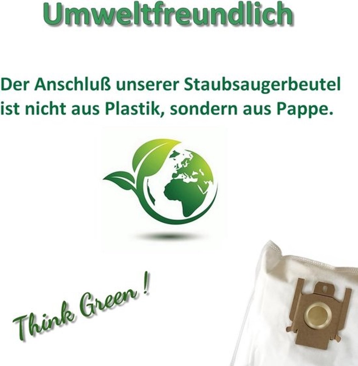 Stofzuigerzakken - Stofzakken microvlies - Stofzuigen thuis - 5-laags microvlies - 10 stuks - Wit