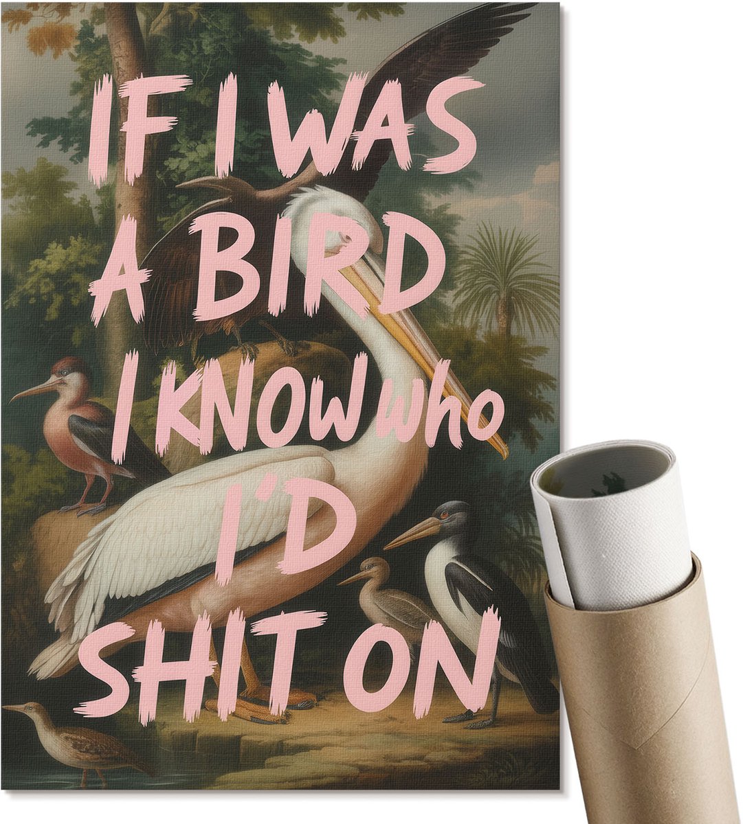 Coloray Polycanvas Wandposter - Karper, Zwart - A2 - Romig Motief - Rechthoek - Canvasposter - Slaapkamer - Modern