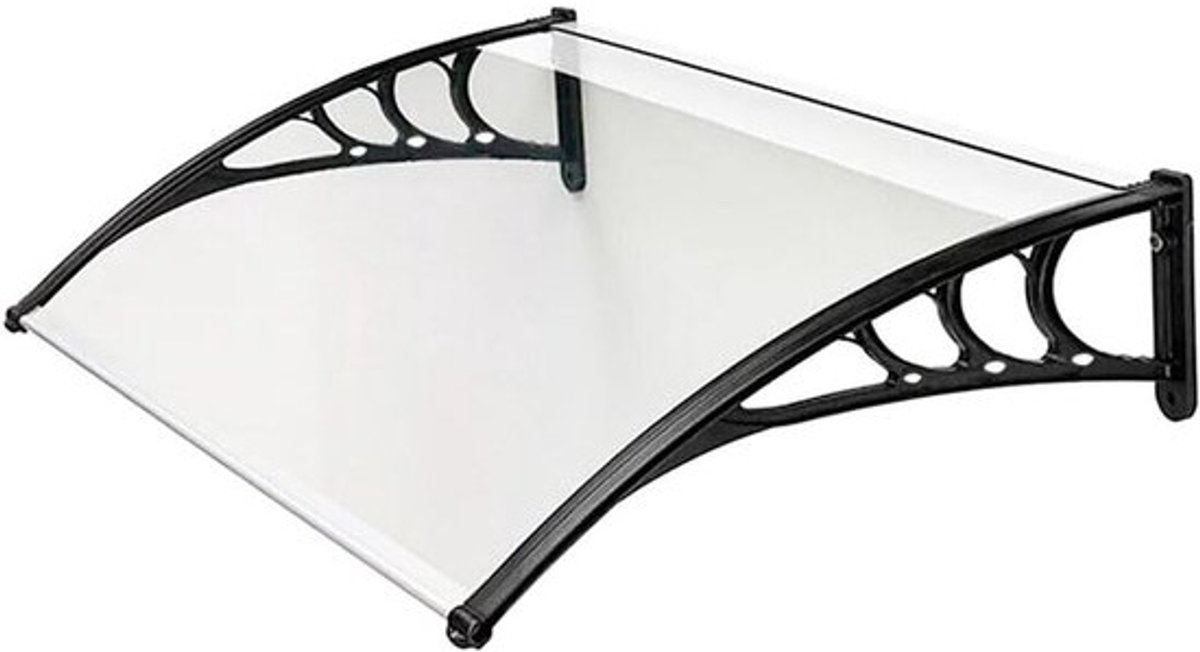 Buitendeur Luifel - Modulaire Overkapping - Ingang Beschermen - Compact Polycarbonaat - 150x100 cm - Transparant