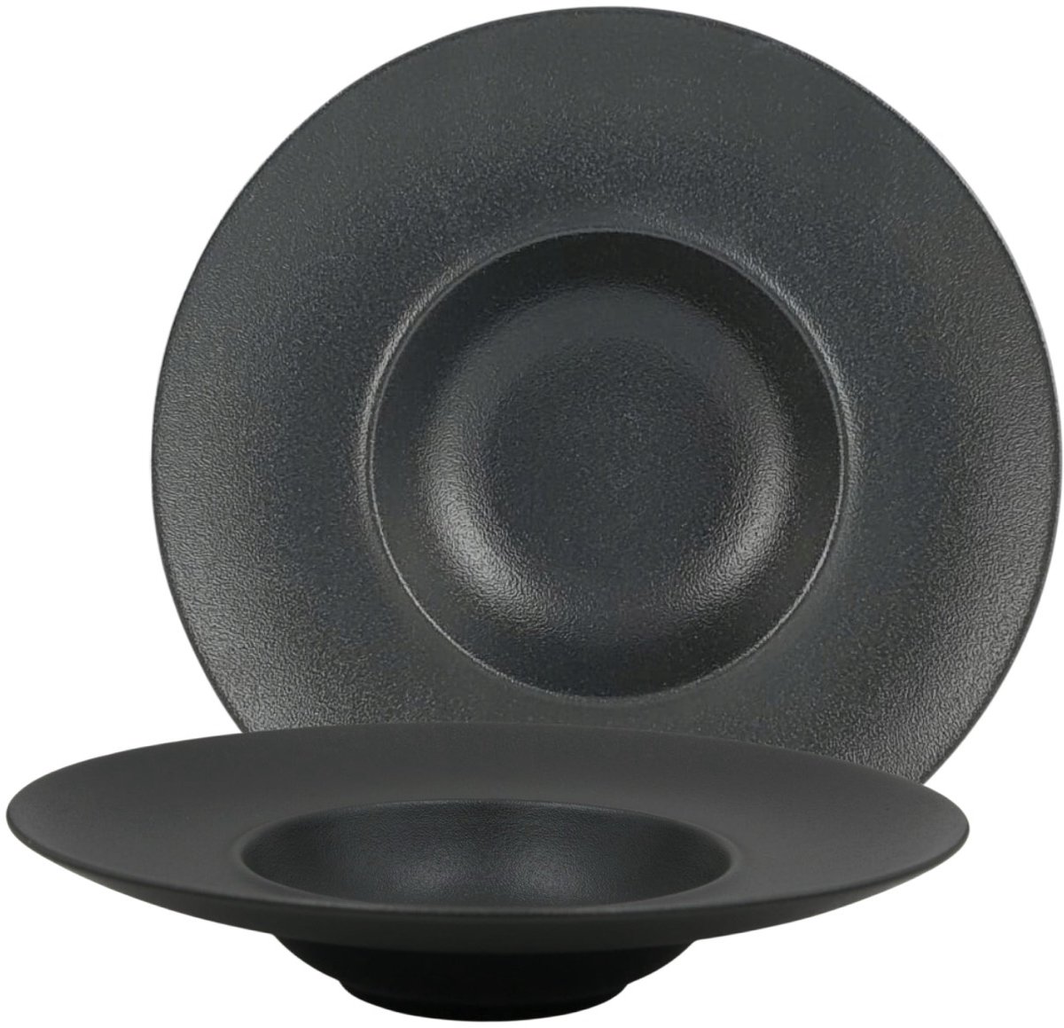 Bogucice Alumina Terra Black Diepe Pastaborden 28 cm