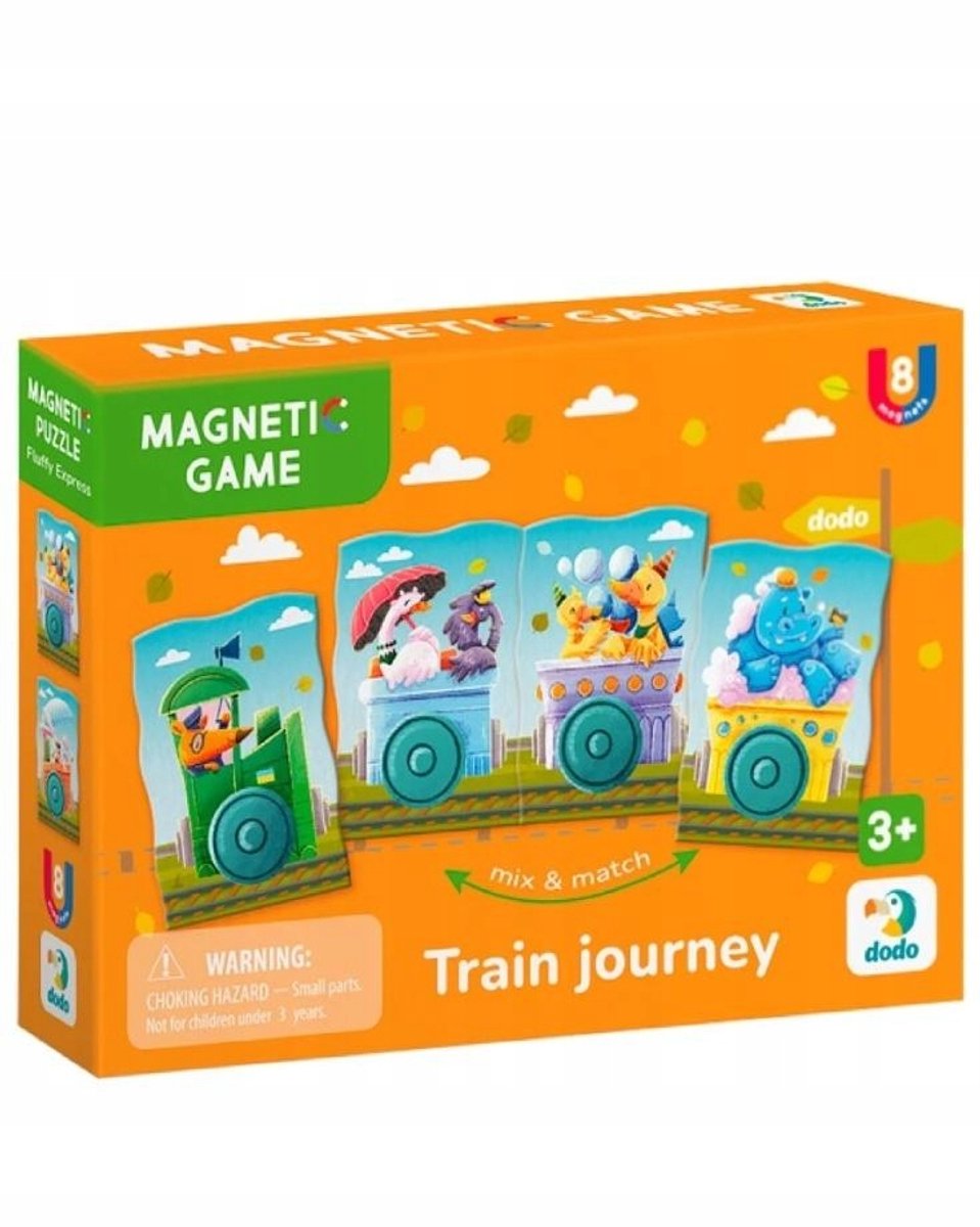 Magnetisch Puzzelspel Trein Avontuur - 8 Delen