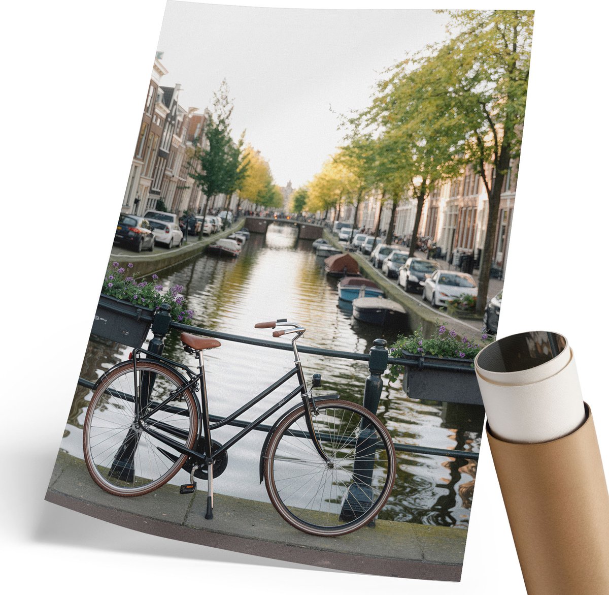 Coloray Polycanvas Wandposter - Kleurrijke Energie, Fotografie - 420 x 594 mm - Rood Poster - Rechthoek - Muurkunst - Woonkamer, Slaapkamer, Kantoor - Modern