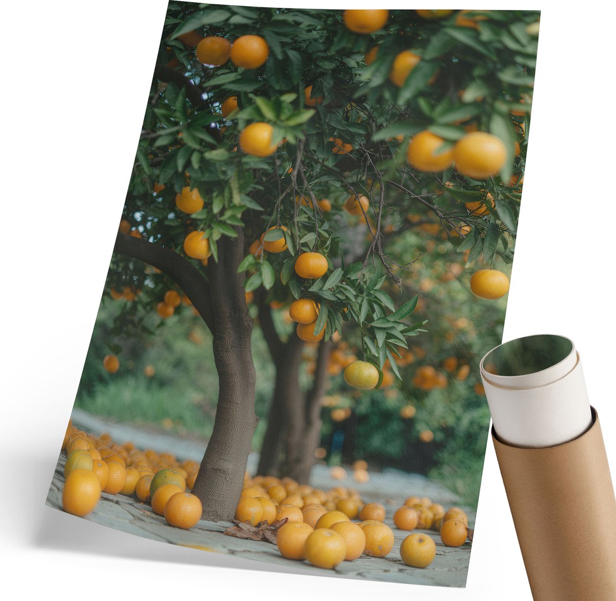 Coloray Polycanvas Wandposter - Stijlvolle Auto, Grijs - 210 x 297 mm - Groen Poster - Rechthoek - Interieurdecoratie - Kantoor - Klassiek