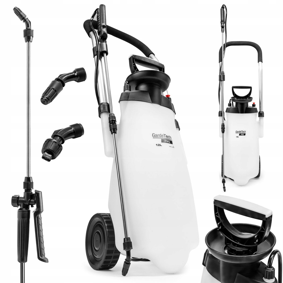 GardeTech 11212PRO 12L Drukspuit op wielen met 91cm lans