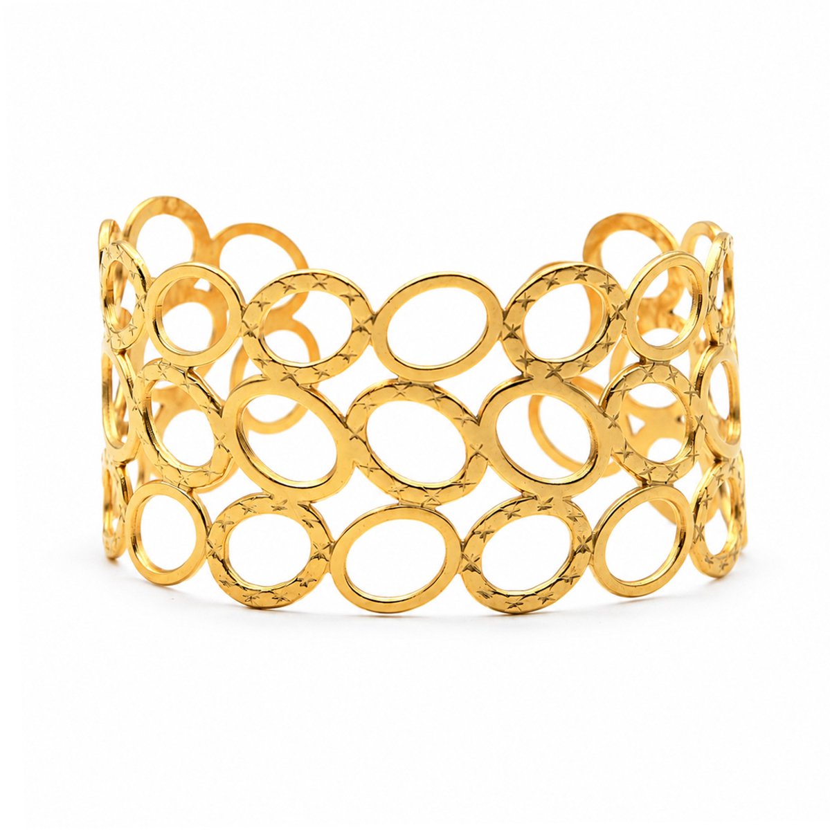 Marama Armband Noura Goud – Dames Bangle – 18K Gold Plated 304 Stainless Steel – Waterresistent – Licht Buigbaar