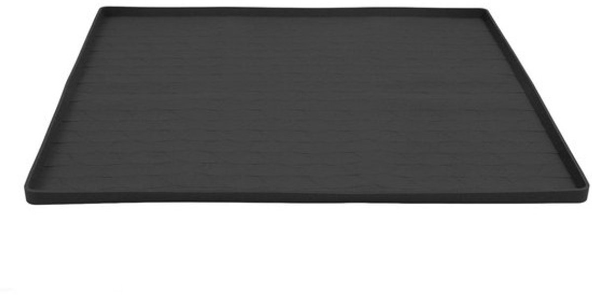 Wasmachine Droger Bovenklep - Apparaat Beschermmat - Apparaten Beschermen - Verhoogde Lekkage Randen - 60 x 60 cm - Zwart