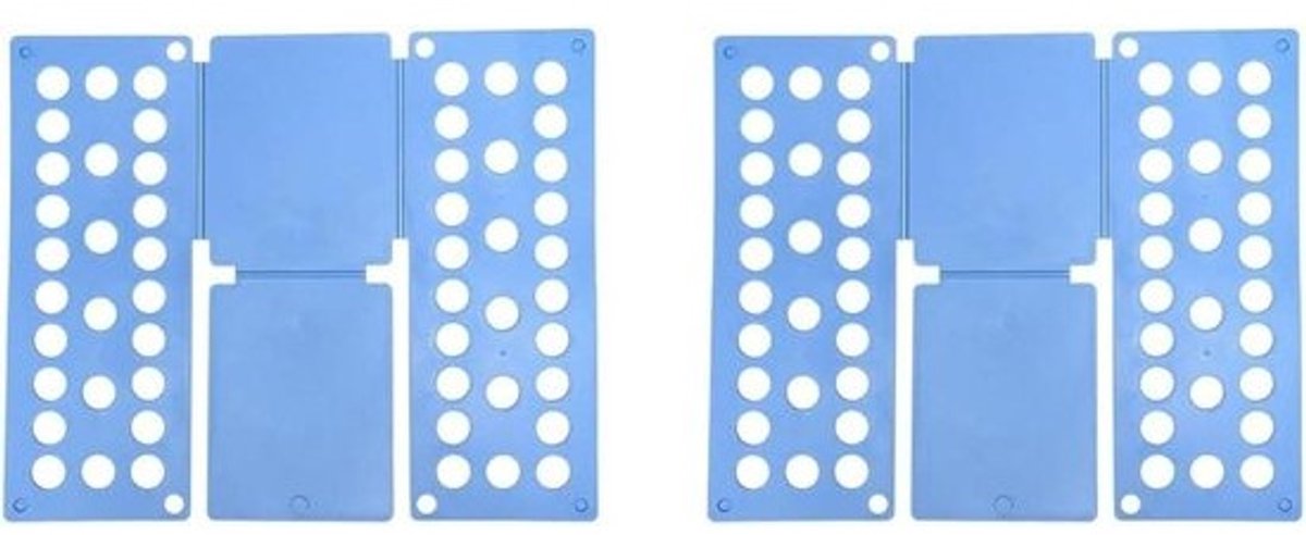 Hemdvouwplank - Kledingmap vouwen - Kleding netjes vouwen - Ruimtebesparend ontwerp - 40 x 16 cm - Blauw