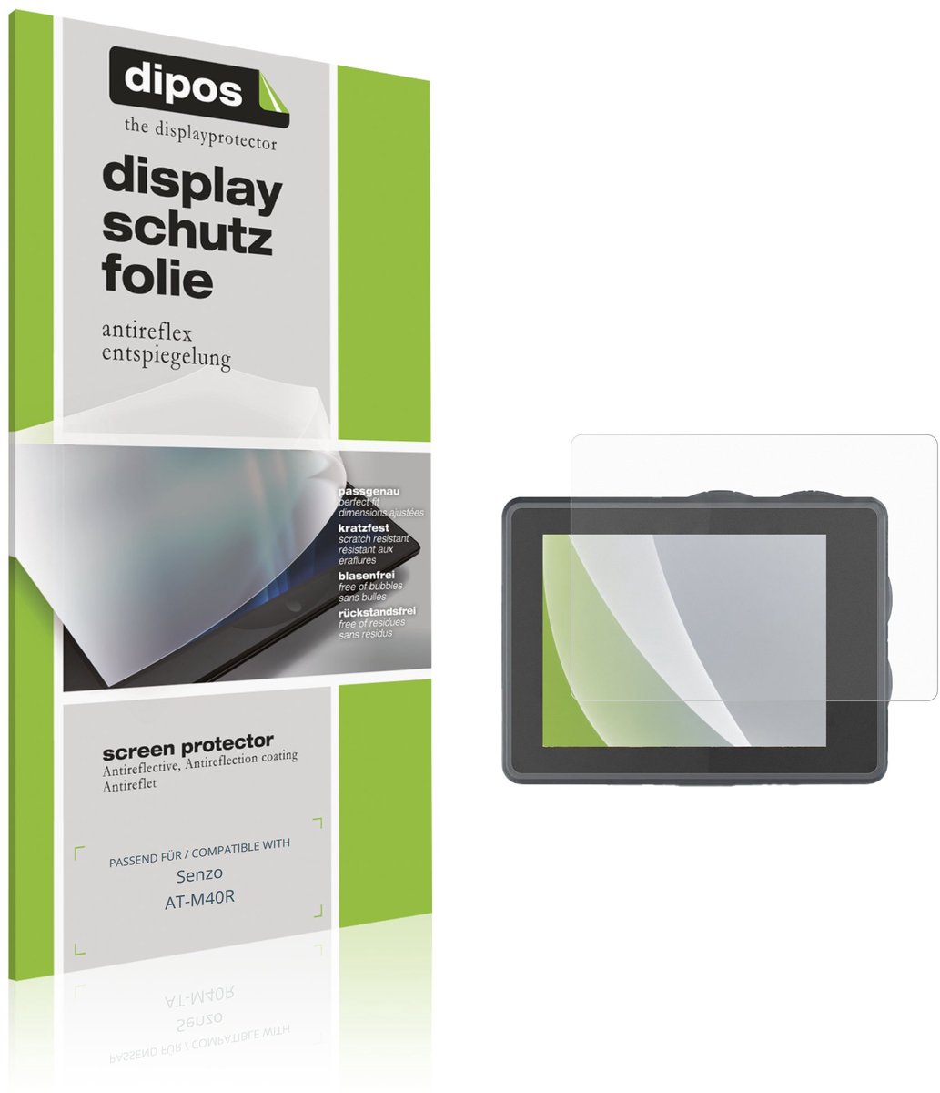 dipos – 4x Matte Beschermfolie geschikt voor Senzo AT-M40R | Krasbestendige & antireflecterende Screenprotector Ultra-Thin