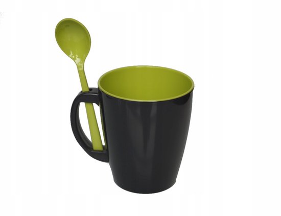 Gimex Melamine Servies Set Groen 12 Delig GreyLine Dekor — afbeelding 2