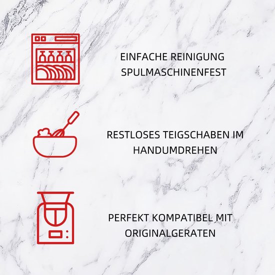 Keukenmachine accessoires, voedselveilige spatel voor keukenmachine TM5, TM6, TM21, TM31 deegschraper, reserveonderdeel voor keukenmachine (27) — afbeelding 4