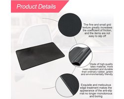 Antislipmat dashboard - 20x15 cm - polyurethaan - voor telefoons en sleutels - ServiceTopper