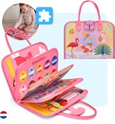 Mauzek® Busy Board Fantasie - Nederlands - Montessori speelgoed - Activiteitenboek - Busy Book - Sensorisch speelgoed - Educatief speelgoed - Reisspeelgoed - Meisjes - Peuter Speelgoed - Voor in de auto - Voor onderweg -3 jaar -4 jaar -5 jaar -6 jaar