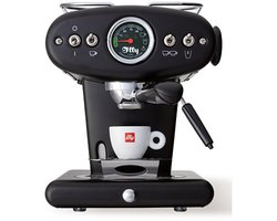 illy X1 Anniversary Koffiemachine – ESE koffiepads & Gemalen Koffie – Zwart- Iconisch Design – Met Stoompijp