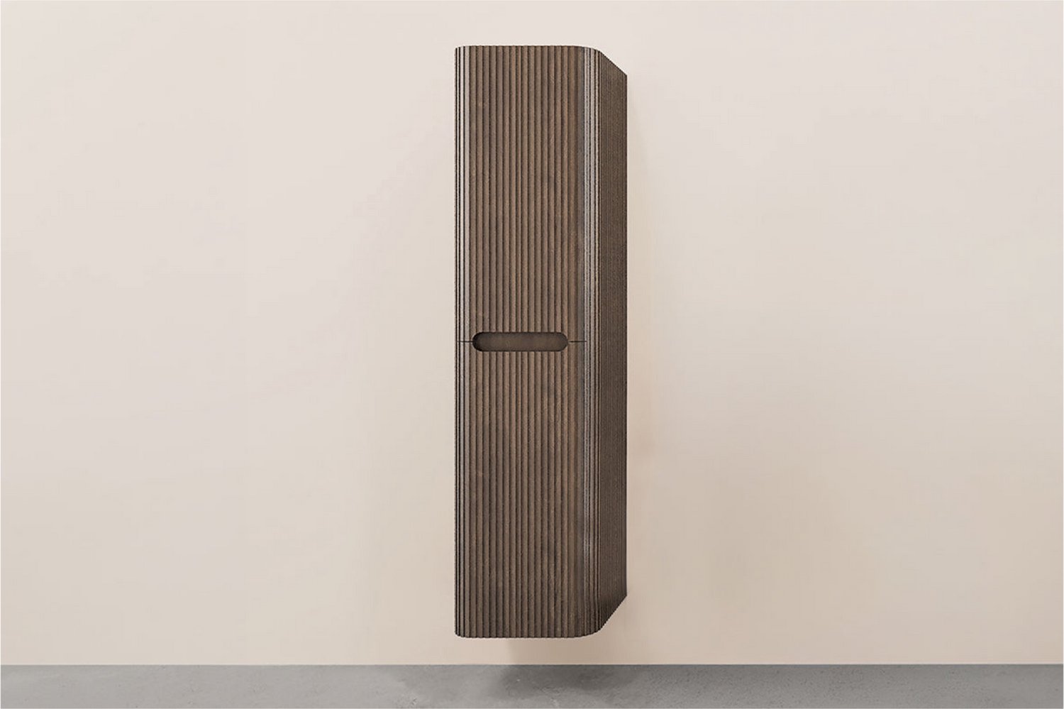 Wiesbaden Sulora Kolomkast Geribbeld 160 x 40 x 35 cm - Bruin Eiken