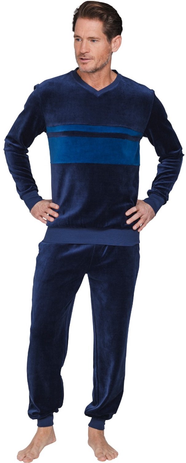 Pastunette - Northern Nights - Pyjama - Velours - Blauw - Maat S