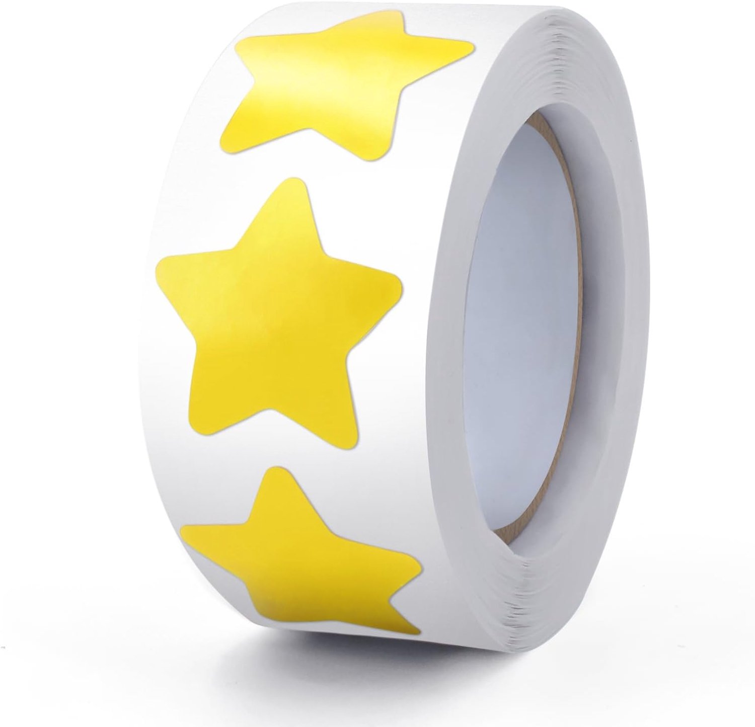 Sterrenstickers 2,5 cm - gele zelfklevende steretiketten - 500 stuks - decoratie voor kinderen - m-winkel